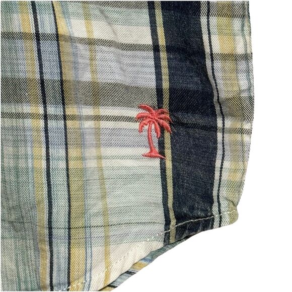 Tommy Bahama Tortola Casual Button Down Shirt Men’s XL Sunwash Check Azul Mar - Picture 8 of 16